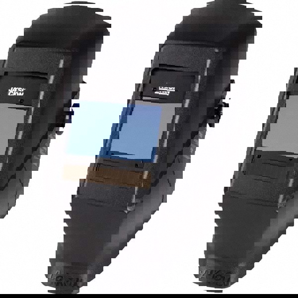 Welding Helmet: Black, Thermoplastic, Shade 9 to 13, Ratchet Adjustment